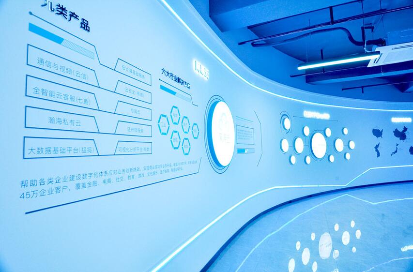 公司展廳文化墻制作效果圖