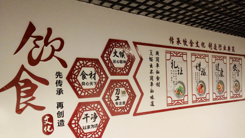 集團(tuán)企業(yè)食堂文化墻設(shè)計(jì)