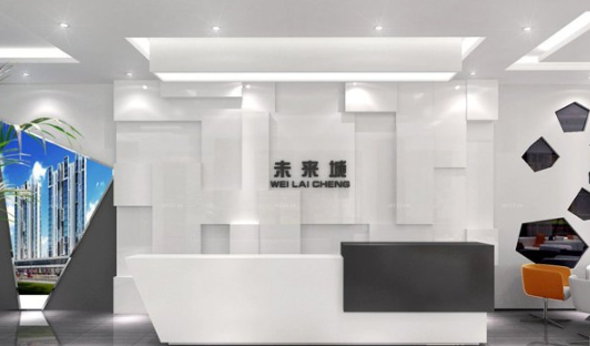 高科技logo前臺形象墻設計2