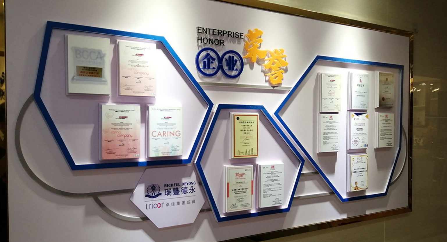 企業(yè)榮譽(yù)文化墻設(shè)計(jì)制作2